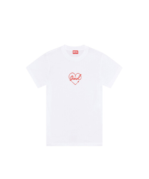DIESEL（ディーゼル）の「レディース トップス カットソー 半袖 Tシャツ（Tシャツ/カットソー・レディース・ブラック/ホワイト・LARGE/SMALL/MEDIUM/X-LARGE）」の6枚目の写真