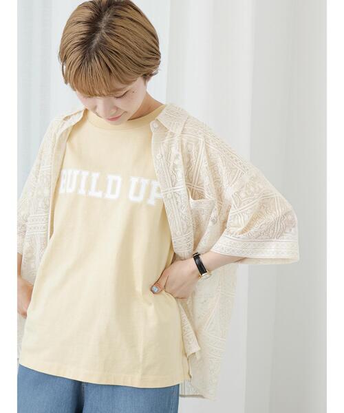 Samansa Mos2 blue（サマンサモスモスブルー）の「レースシャツ（シャツ/ブラウス・レディース・キナリ/オフホワイト/ブラック・F）」の8枚目の写真