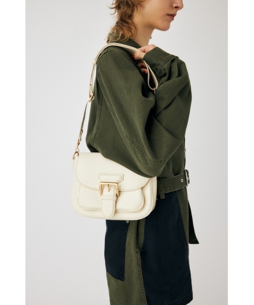 MOUSSY（マウジー）の「SADDLE SHOULDER バッグ / サドルショルダーバッグ（ショルダーバッグ・レディース・オフホワイト/ブラック・FREE）」の12枚目の写真