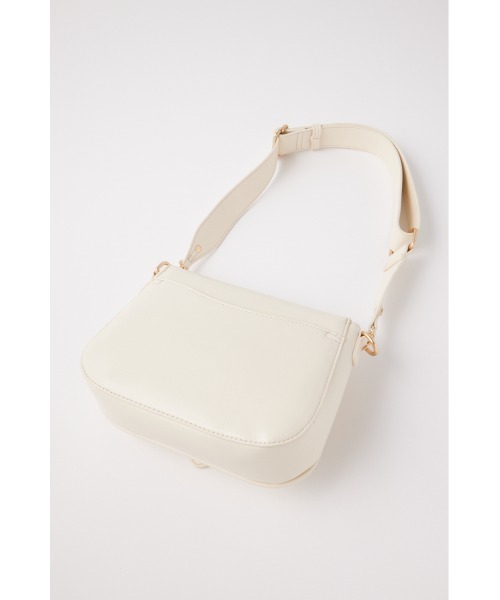 あおい様専売 moussy バッグ ホワイト AZUL BY MOUSSY ショルダーバッグ ロゴエンボスショルダーバッグ