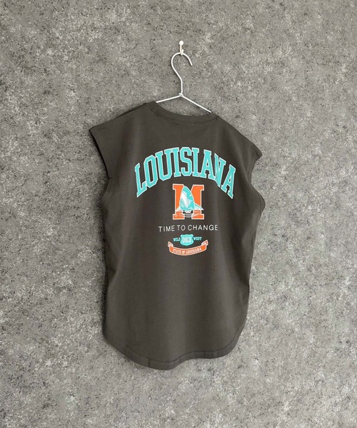 THE CASUAL(カジュアル)の「選べる16カラー BIGノースリ(Tシャツ/カットソー・キッズ・ホワイト系/グレー系1/ホワイト系1/ブラック/チャコール/ダークグリーン系/グレー系/ネイビー/杢グレー/ネイビー系/ダークグリーン/ブラック系/ベージュ系/オフホワイト/ホワイト系2/ベージュ・160cm/120cm/110cm/140cm/130cm/150cm)」の11枚目の写真