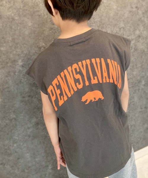 THE CASUAL(カジュアル)の「選べる16カラー BIGノースリ(Tシャツ/カットソー・キッズ・ホワイト系/グレー系1/ホワイト系1/ブラック/チャコール/ダークグリーン系/グレー系/ネイビー/杢グレー/ネイビー系/ダークグリーン/ブラック系/ベージュ系/オフホワイト/ホワイト系2/ベージュ・160cm/120cm/110cm/140cm/130cm/150cm)」の17枚目の写真