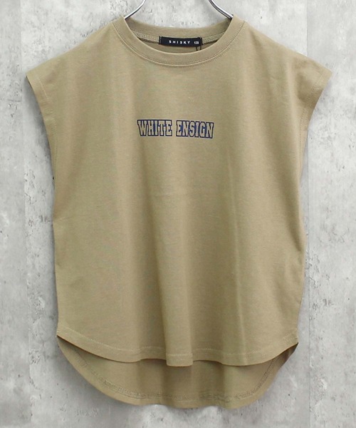 THE CASUAL(カジュアル)の「選べる16カラー BIGノースリ(Tシャツ/カットソー・キッズ・ホワイト系/グレー系1/ホワイト系1/ブラック/チャコール/ダークグリーン系/グレー系/ネイビー/杢グレー/ネイビー系/ダークグリーン/ブラック系/ベージュ系/オフホワイト/ホワイト系2/ベージュ・160cm/120cm/110cm/140cm/130cm/150cm)」の22枚目の写真