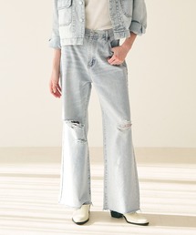 【WEB限定セール】ハイウエストダメージデニム