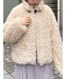 merry jenny | poodle collar fakefur coat(ダウンジャケット/コート)