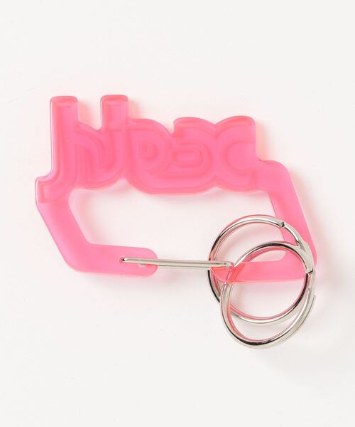 X-girl（エックスガール）の「MILLS LOGO CARABINER（キーホルダー・レディース・シルバー/ピンク/ブラック・ONE SIZE）」の6枚目の写真