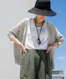 URBAN RESEARCH DOORS | リネンVネックショートカーディガン(カーディガン/ボレロ)