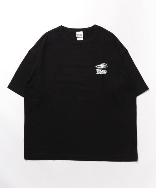 Universal Filmarket(ユニバーサルフィルマーケット)の「【Universal Filmarket】Back to the Future ワンポイントロゴ ビッグシルエットTシャツ(Tシャツ/カットソー・レディース・ブラック/ホワイト・M)」の6枚目の写真