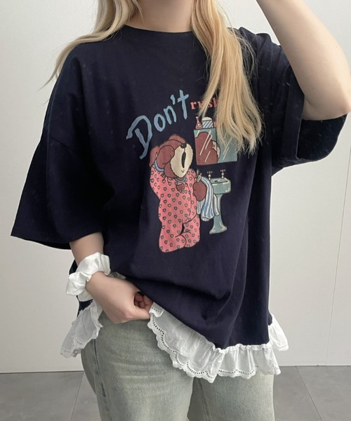 セール】オーバーサイズベアTシャツ（Tシャツ/カットソー）｜LAC