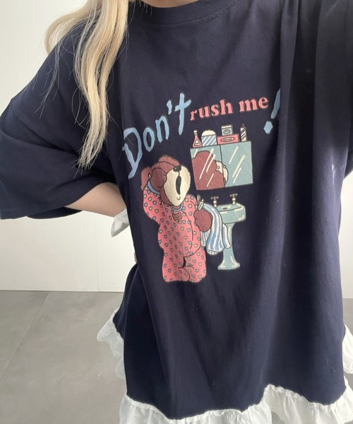 オーバーサイズベアTシャツ（Tシャツ/カットソー）｜LAC-VERT