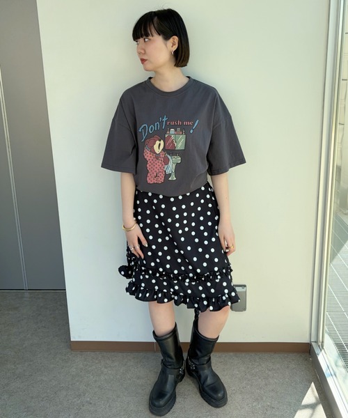LAC-VERT(ラック・ヴェール)の「【お気に入り登録数15,000突破!】オーバーサイズベアTシャツ(Tシャツ/カットソー・レディース・ホワイト/グレー/チャコールグレー/ネイビー/ピンク/ブルー/イエロー・FREE)」の21枚目の写真