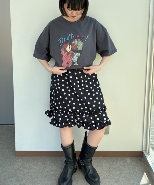 LAC-VERT(ラック・ヴェール)の「【お気に入り登録数15,000突破!】オーバーサイズベアTシャツ(Tシャツ/カットソー・レディース・ホワイト/グレー/チャコールグレー/ネイビー/ピンク/ブルー/イエロー・FREE)」の22枚目の写真