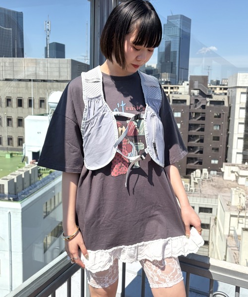 LAC-VERT(ラック・ヴェール)の「【お気に入り登録数15,000突破!】オーバーサイズベアTシャツ(Tシャツ/カットソー・レディース・ホワイト/グレー/チャコールグレー/ネイビー/ピンク/ブルー/イエロー・FREE)」の18枚目の写真