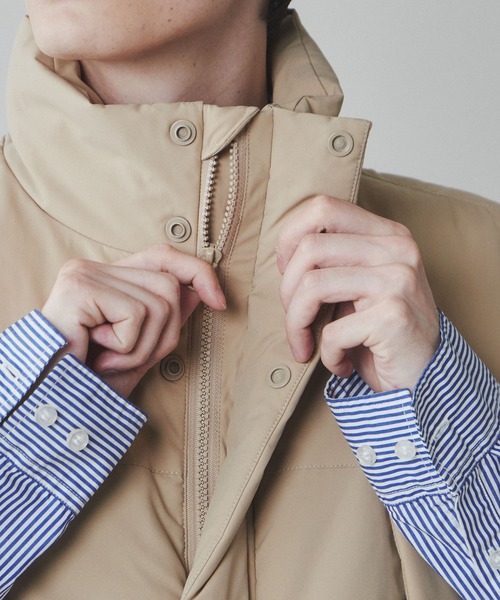 LUCY（ルーシー）の「LUCY/SORONA(R) ミリタリーパデッドベスト（ダウンベスト・メンズ・ベージュ/ブラウン/カーキ/ブラック・MEDIUM/LARGE）」の20枚目の写真