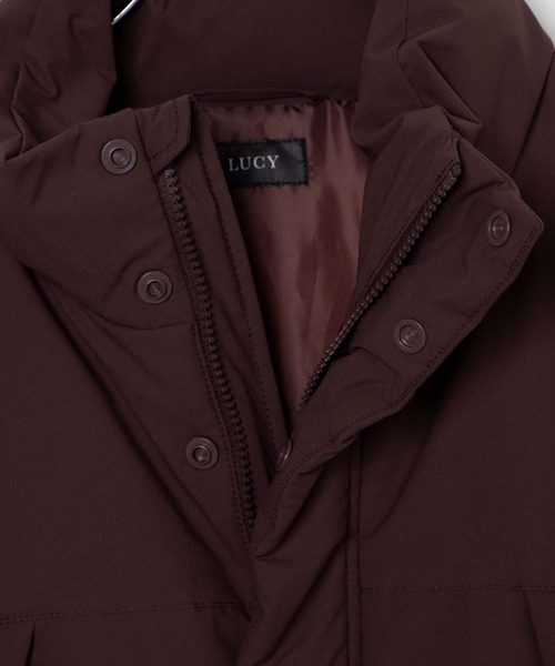 LUCY（ルーシー）の「LUCY/SORONA(R) ミリタリーパデッドベスト（ダウンベスト・メンズ・ベージュ/ブラウン/カーキ/ブラック・MEDIUM/LARGE）」の10枚目の写真