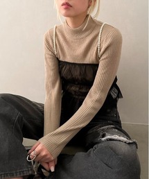 バルキープチハイネックニット