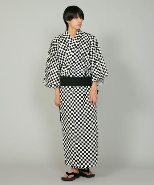 【セール】総柄浴衣 メンズ2点セット 浴衣+帯（浴衣）｜JEANS MATE（ジーンズメイト）