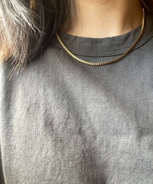 PARKS TOKYO SELECT(パークストウキョウセレクト)の「金属アレルギー対応 サージカルステンレス/316L ベネチアンチェーンネックレス(ネックレス・レディース・シルバー/ゴールド・38cm/42cm)」の2枚目の写真