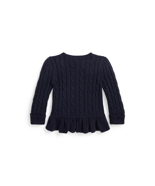 ポロ ラルフローレン＊コットン ペプラム カーディガン コットン ペプラム カーディガン | POLO RALPH LAUREN CHILDRENS