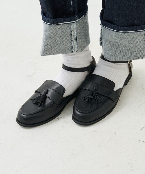 FREAK'S STORE(フリークスストア)の「ROVERETO/ロベレート タッセル ストラップ ローファー/ストラップシューズ(モカシン/デッキシューズ・レディース・ブラウン/ブラック・37/38/36)」の17枚目の写真