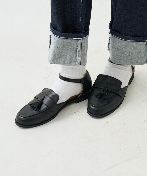FREAK'S STORE(フリークスストア)の「ROVERETO/ロベレート タッセル ストラップ ローファー/ストラップシューズ(モカシン/デッキシューズ・レディース・ブラウン/ブラック・37/38/36)」の15枚目の写真