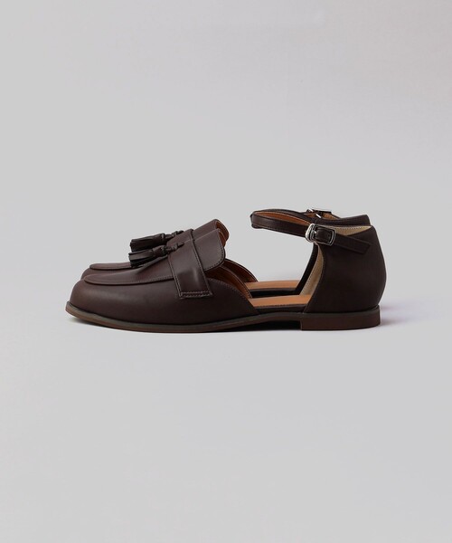 FREAK'S STORE(フリークスストア)の「ROVERETO/ロベレート タッセル ストラップ ローファー/ストラップシューズ(モカシン/デッキシューズ・レディース・ブラウン/ブラック・37/38/36)」の9枚目の写真
