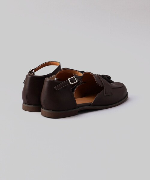 FREAK'S STORE(フリークスストア)の「ROVERETO/ロベレート タッセル ストラップ ローファー/ストラップシューズ(モカシン/デッキシューズ・レディース・ブラウン/ブラック・37/38/36)」の7枚目の写真