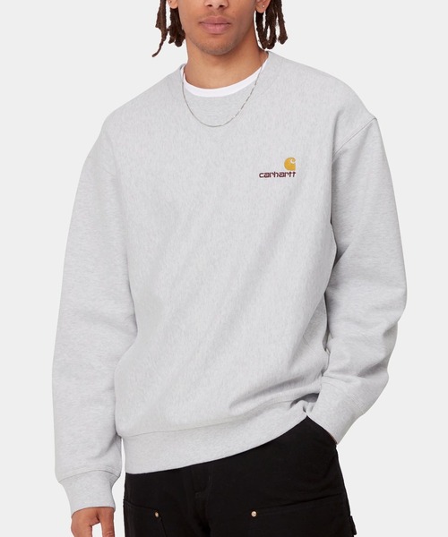 Carhartt WIP(カーハートダブリューアイピー)の「Carhartt WIP/カーハートダブリューアイピー AMERICAN SCRIPTSWEATSHIRT スウェット トレーナー ルーズフィット I025475(スウェット・メンズ・ダークグレー/ヘザーグレー/ブラック/ナチュラル/ダークオリーブ/パープル・S/M/XL/L)」の20枚目の写真