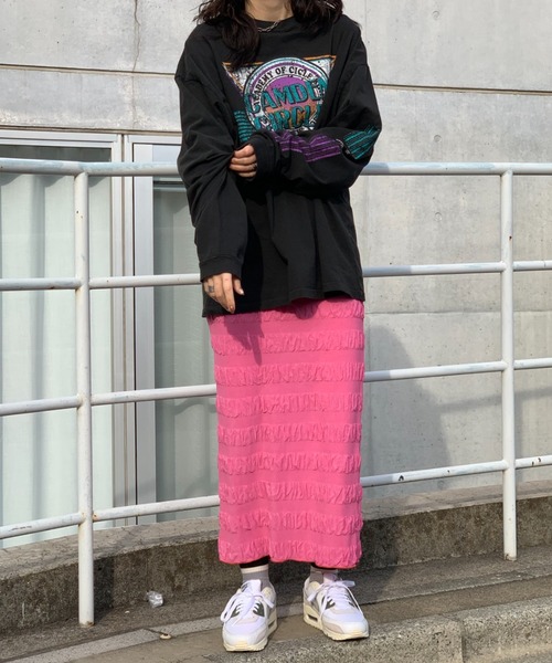 mi via loca(ミヴィアロカ)の「ヴィンテージライクプリントロンT(Tシャツ/カットソー・レディース・グレー/オフホワイト/スミクロ・FREE)」の20枚目の写真