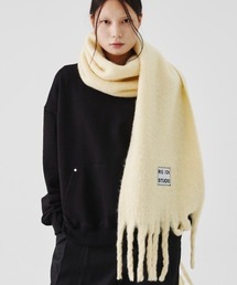 REON STUDIO | 韓国ブランド RE:ON STUDIO レオンスタジオ FRINGE FLUFFY MUFFLER ボリュームマフラー フリンジマフラー マフラー 防寒グッズ 韓国ファッション(マフラー)