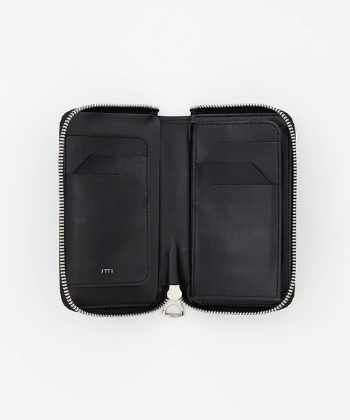 ITTI（イッチ）の「ITTI イッチ / CRISTY SMART MID WLT.5 / CARNO クリスティスマートミッドウォレット コードバン 2つ折り革財布 / ITTI-WLT-006.5-B（財布・メンズ・ブラック/バーガンディー・FREE）」の3枚目の写真