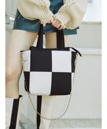 jouetie | ブロッキングパッファーバッグ(ハンドバッグ)