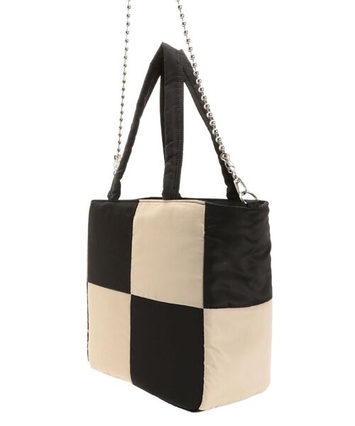 jouetie（ジュエティ）の「ブロッキングパッファーバッグ（ハンドバッグ・レディース・ブラック/パープル・FREE）」の8枚目の写真