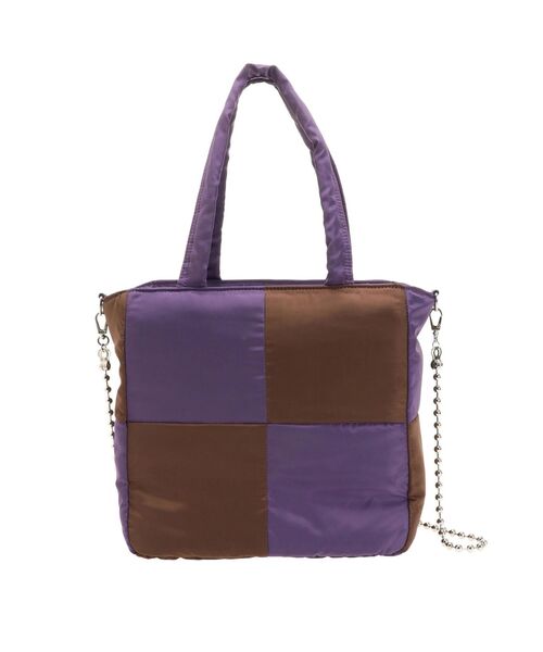 jouetie（ジュエティ）の「ブロッキングパッファーバッグ（ハンドバッグ・レディース・ブラック/パープル・FREE）」の17枚目の写真