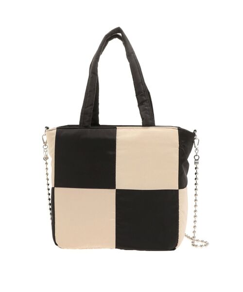 jouetie（ジュエティ）の「ブロッキングパッファーバッグ（ハンドバッグ・レディース・ブラック/パープル・FREE）」の18枚目の写真