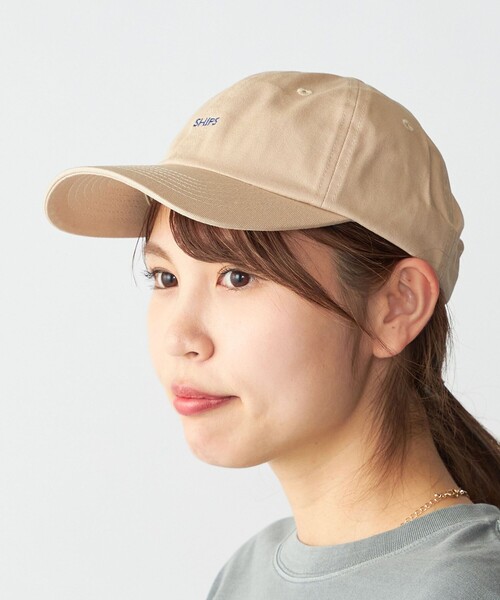 SHIPS（シップス）の「*SHIPS: マイクロ SHIPSロゴ エンブロイダリー キャップ（キャップ・メンズ・ベージュ/ネイビー/ブラック・ONE SIZE）」の8枚目の写真