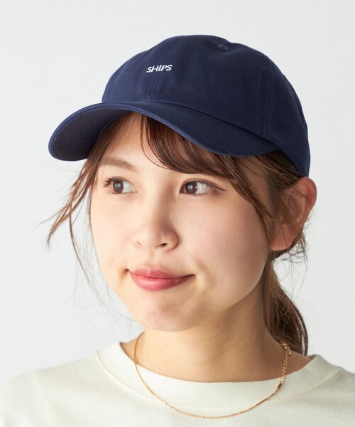 SHIPS（シップス）の「*SHIPS: マイクロ SHIPSロゴ エンブロイダリー キャップ（キャップ・メンズ・ベージュ/ネイビー/ブラック・ONE SIZE）」の12枚目の写真