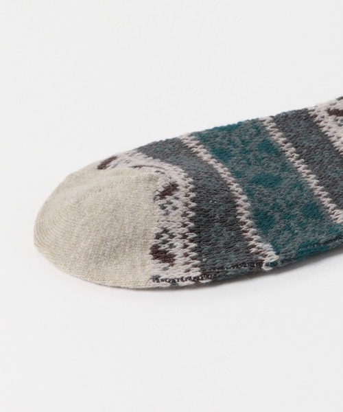 URBAN RESEARCH DOORS（アーバンリサーチドアーズ）の「『別注』Anonymous Ism×DOORS　ウールジャガードクルー（ソックス/靴下・メンズ・ベージュ/ネイビー/バーガンディー/チャコールグレー・-）」の10枚目の写真