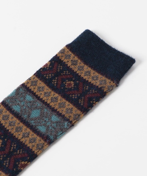 URBAN RESEARCH DOORS（アーバンリサーチドアーズ）の「『別注』Anonymous Ism×DOORS　ウールジャガードクルー（ソックス/靴下・メンズ・ベージュ/ネイビー/バーガンディー/チャコールグレー・-）」の13枚目の写真