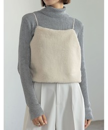 Re:EDIT | [2023-24 WINTER COLLECTION]フェイクファービスチェ(キャミソール)