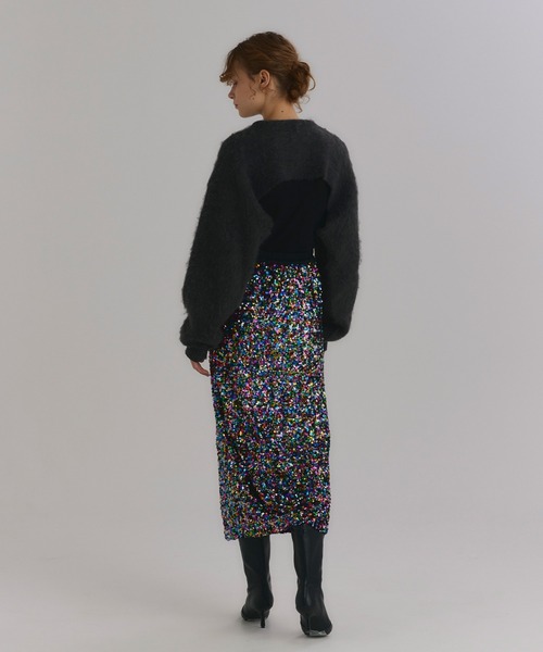 NOISE MAKER（ノイズメーカー）の「モヘアショートニット（ニット/セーター・レディース・グリーン/ブルー/グレー/ピンク・FREE）」の10枚目の写真