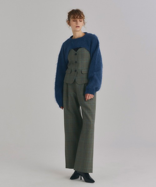 NOISE MAKER（ノイズメーカー）の「モヘアショートニット（ニット/セーター・レディース・グリーン/ブルー/グレー/ピンク・FREE）」の17枚目の写真