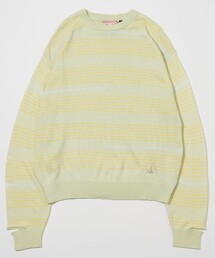 限定展開 I Need You Baby/アイニーヂューベイべー Border Crew Neck Knit