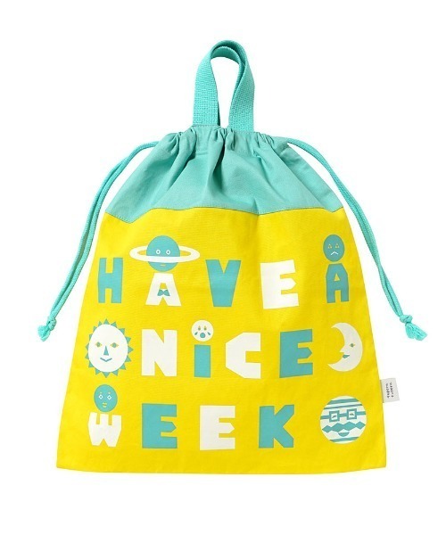 10mois（ディモワ）の「【tupera tupera × 10mois】tupera tupera 巾着袋 / 通園バック　入園バッグ（その他ベビー用品・キッズ・ブラウン/イエロー・ONE SIZE）」の2枚目の写真
