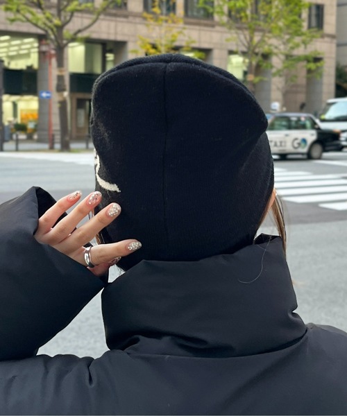 CPCM（シーピーシーエム）の「【Robert P.Miller】ロゴビーニー（ニットキャップ/ビーニー・メンズ・ブラック/アイボリー・FREE）」の5枚目の写真