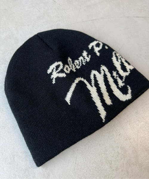 CPCM（シーピーシーエム）の「【Robert P.Miller】ロゴビーニー（ニットキャップ/ビーニー・メンズ・ブラック/アイボリー・FREE）」の10枚目の写真