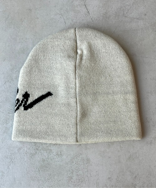 CPCM（シーピーシーエム）の「【Robert P.Miller】ロゴビーニー（ニットキャップ/ビーニー・メンズ・ブラック/アイボリー・FREE）」の12枚目の写真