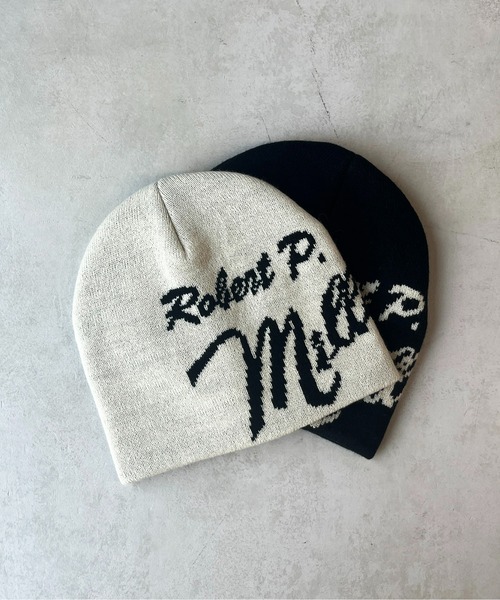 CPCM（シーピーシーエム）の「【Robert P.Miller】ロゴビーニー（ニットキャップ/ビーニー・メンズ・ブラック/アイボリー・FREE）」の14枚目の写真