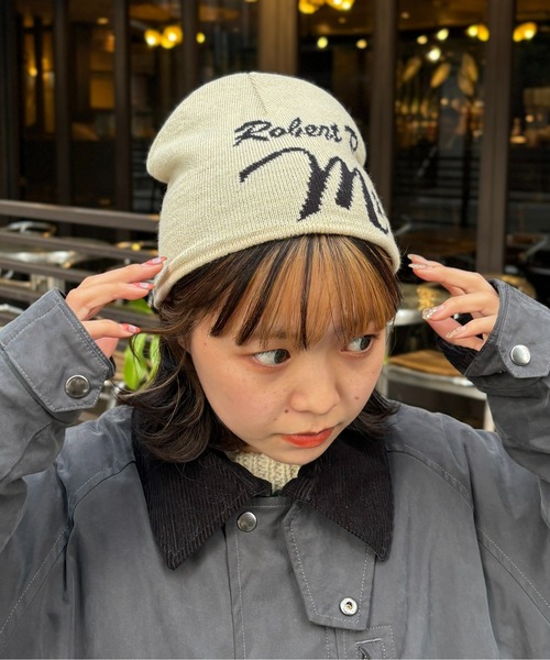 CPCM（シーピーシーエム）の「【Robert P.Miller】ロゴビーニー（ニットキャップ/ビーニー・メンズ・ブラック/アイボリー・FREE）」の17枚目の写真