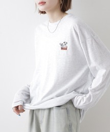 ゆったり 着やすい ロゴ刺繍 ロンT
